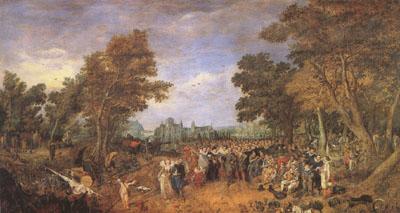Adriaen van de Venne Allegory of the Truce of 1609 Between the Archduke of Austria (mk05) Germany oil painting art